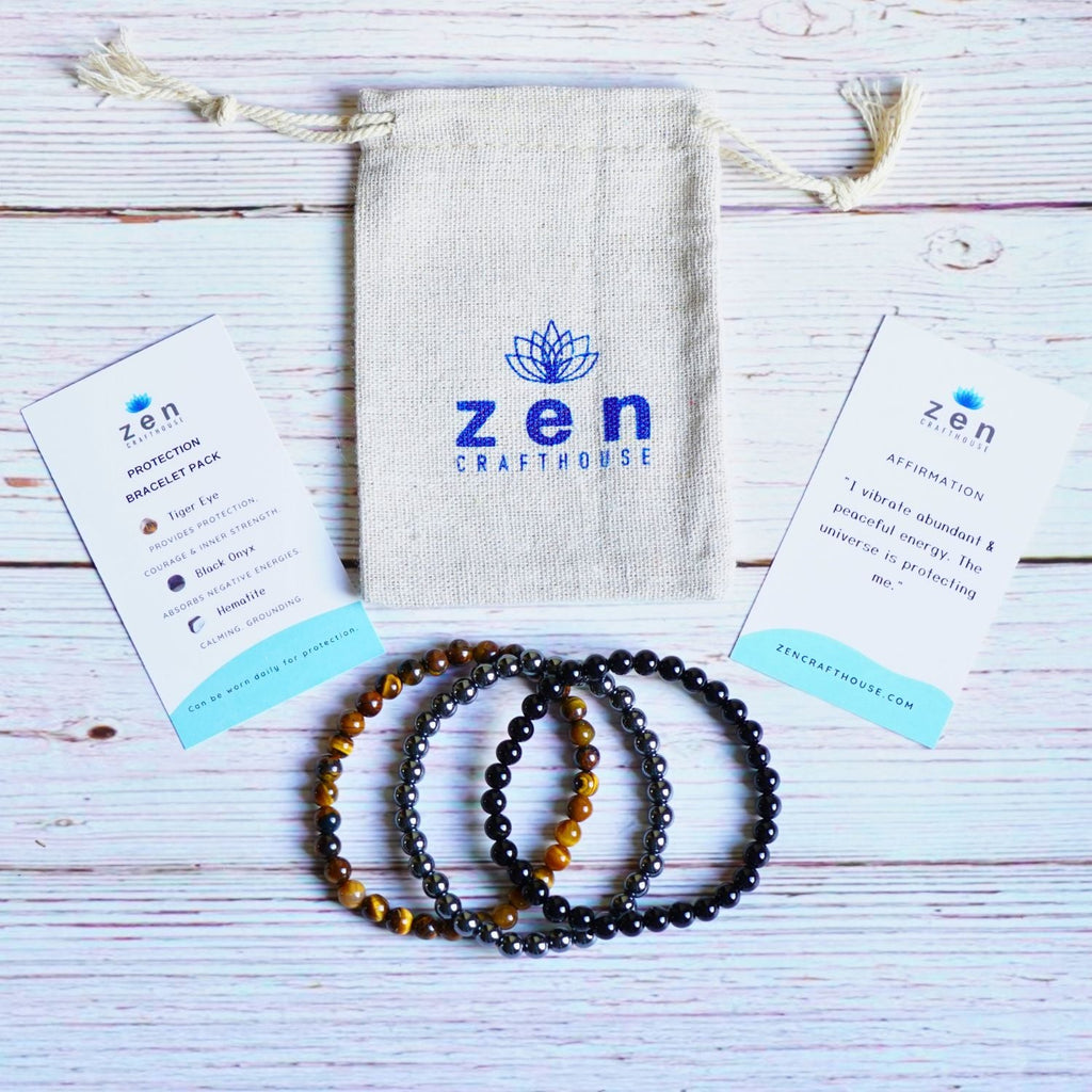 PROTECTION FROM NEGATIVE ENERGIES & EMF BRACELET PACK