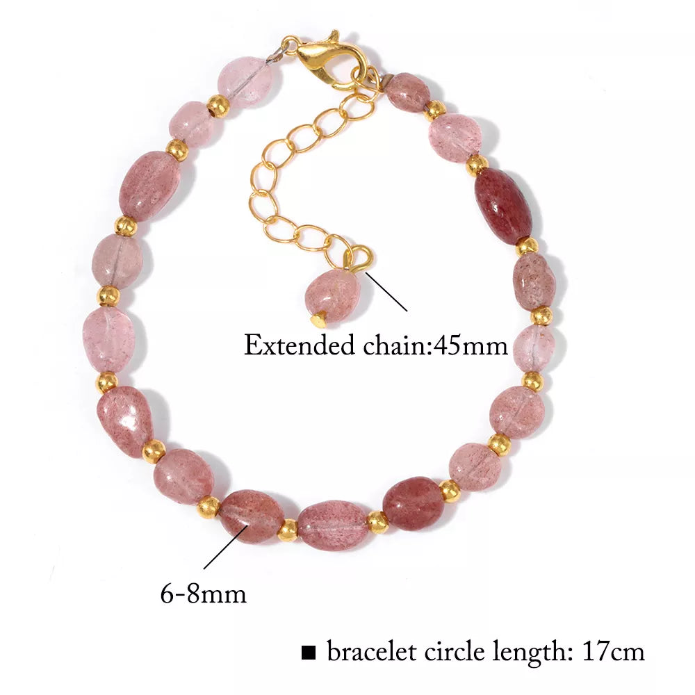 Strawberry Quartz Love Comforting Bracelet