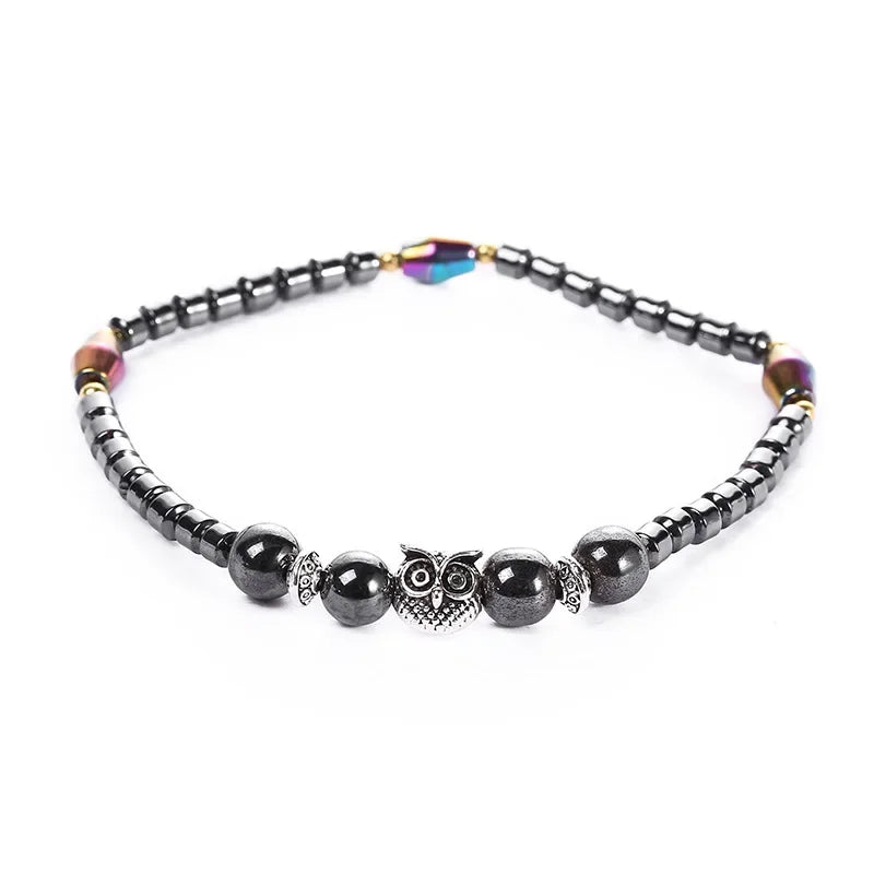 Health Magnetic Pain Relief Hematite Anklet