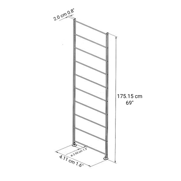 SUS Shelving Unit Stainless Steel Additional Frame - Large