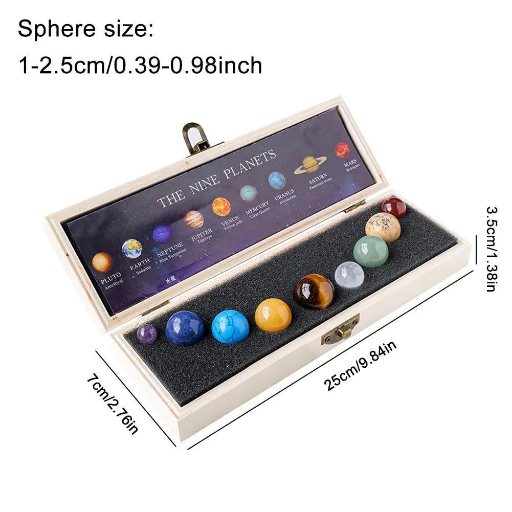 Planetary Energies Solar System 9-Crystal Ball Set