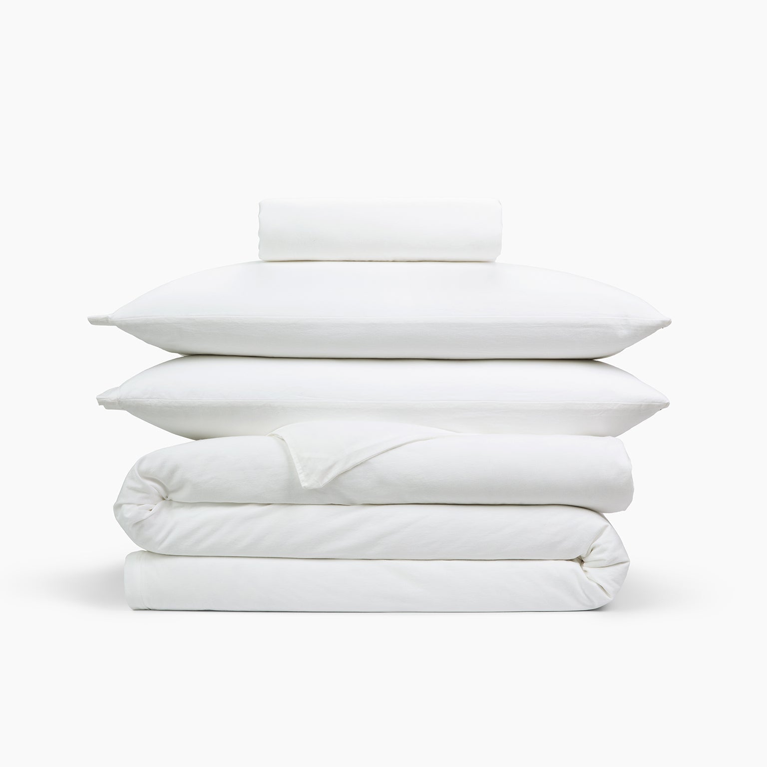 Washed Cotton 4 Piece Bedding Set - King