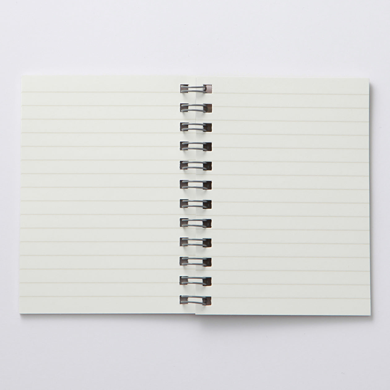Beige Double Ring Lined Notebook