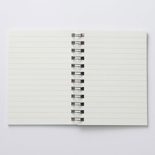 Beige Double Ring Lined Notebook