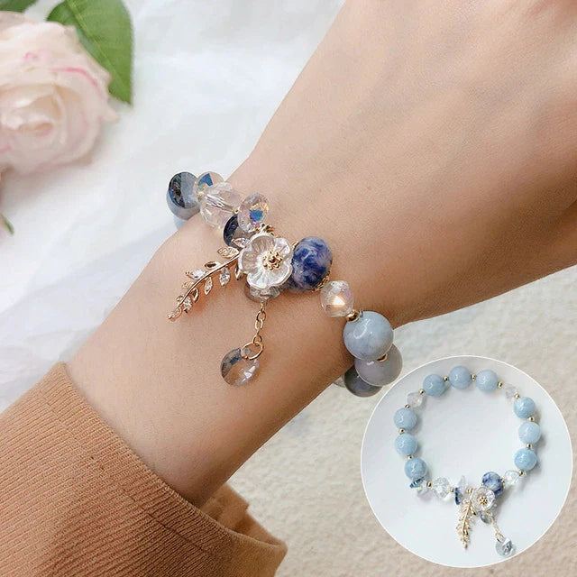 Blue Jade Fountain Of Youth Bracelet