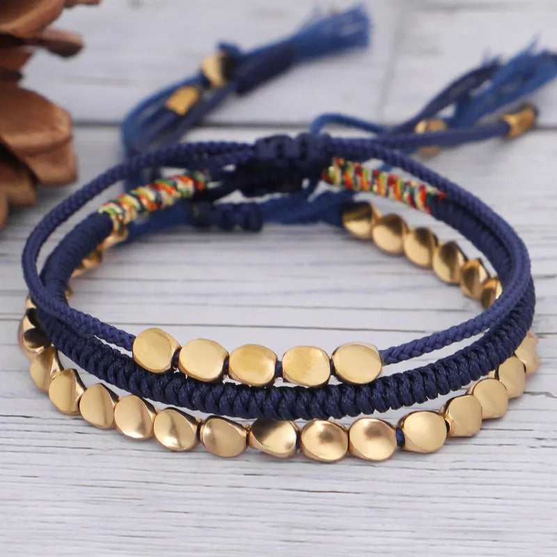 Tibetan Copper Good Health & Healing Bracelet Set