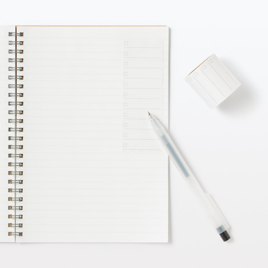 Perforated Checklist Sticky Note Roll