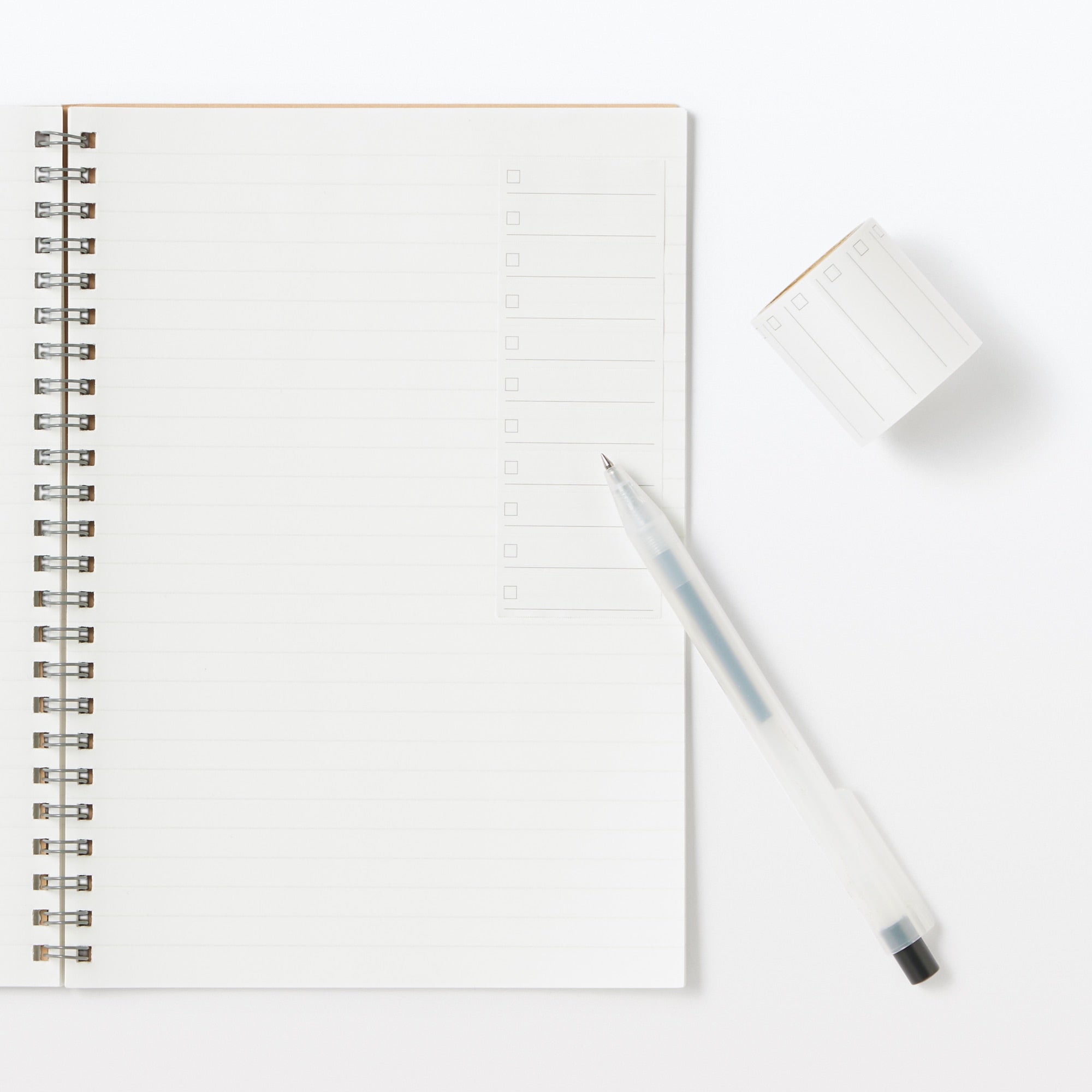 Perforated Checklist Sticky Note Roll