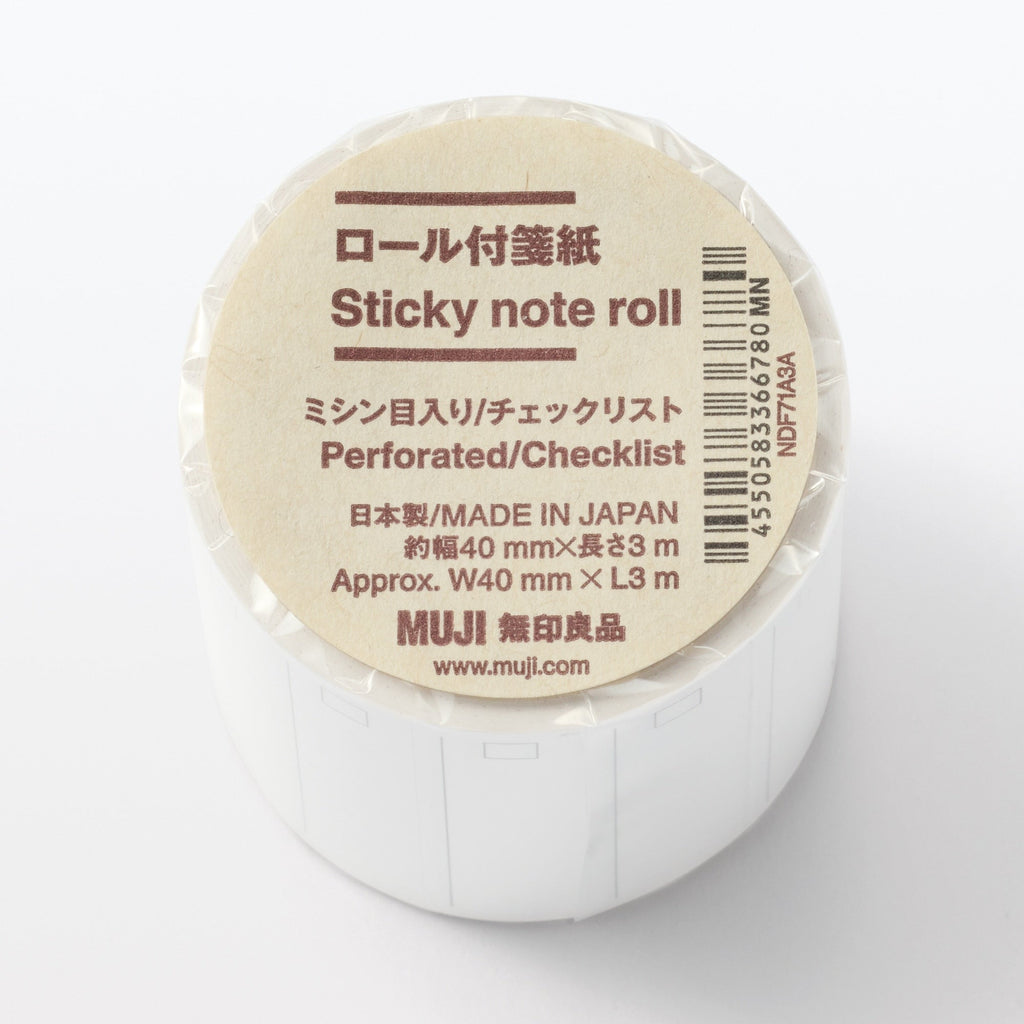Perforated Checklist Sticky Note Roll