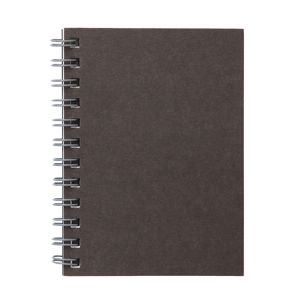 Dark Gray Double Ring Lined Notebook