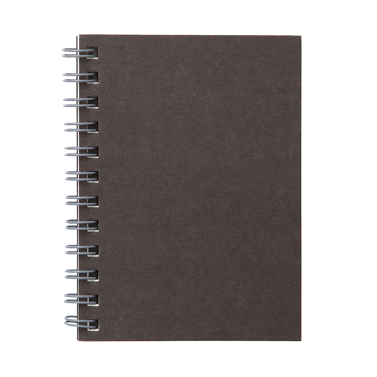 Dark Gray Double Ring Lined Notebook