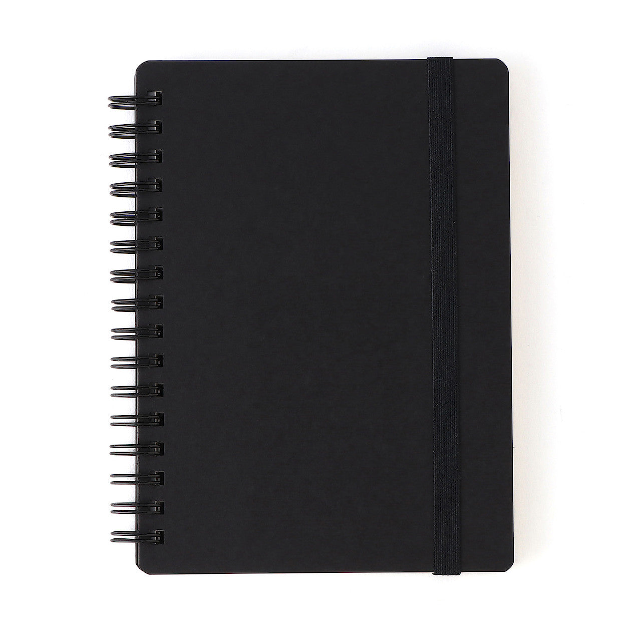 A6 Double Ring Lined Notebook with Strap