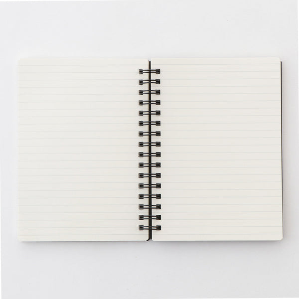 A6 Double Ring Lined Notebook with Strap