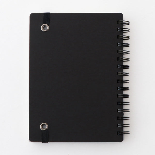 A6 Double Ring Lined Notebook with Strap