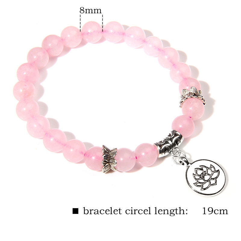 Rose Quartz Healing Crystal Bracelet
