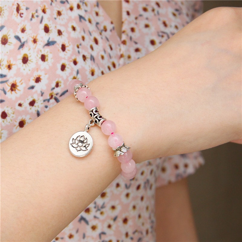 Rose Quartz Healing Crystal Bracelet