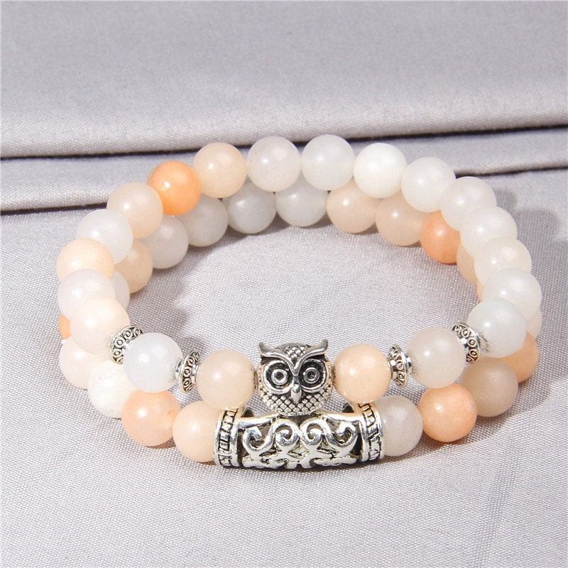 Peach Aventurine Light Energy Crystal Bracelet