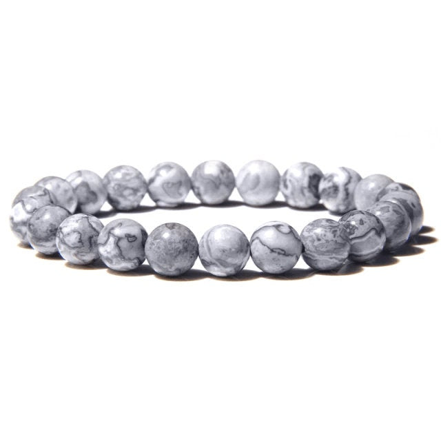 Map Jasper Protective Energy Crystal Bracelet