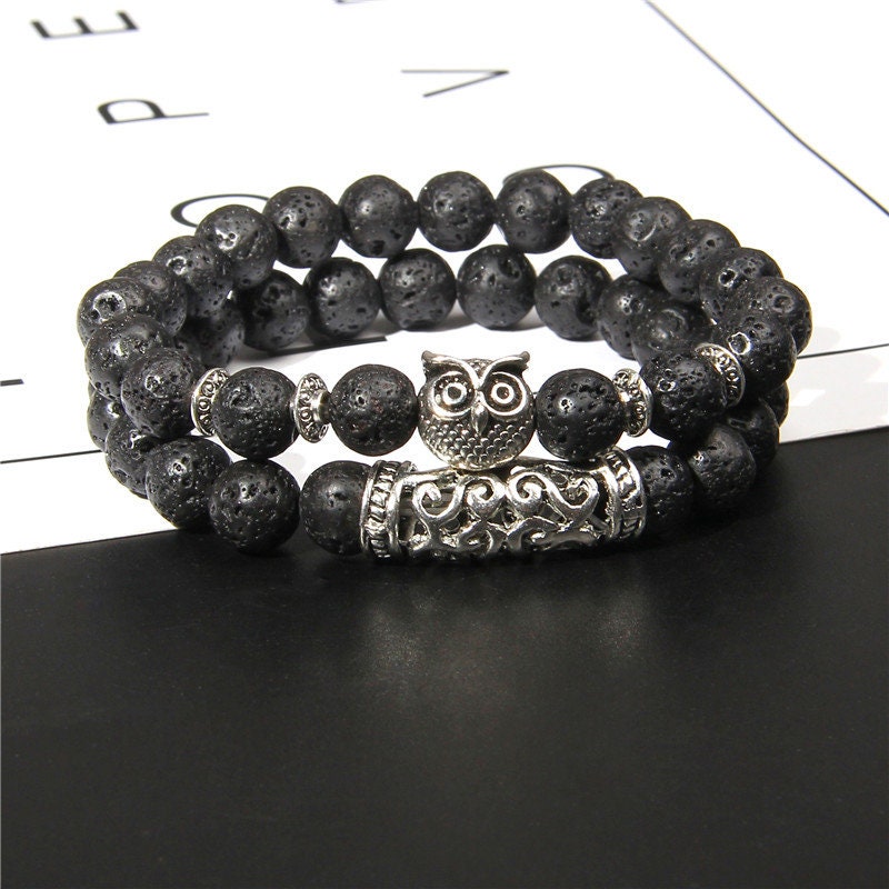 Lava Stone Energy Crystal Bracelet