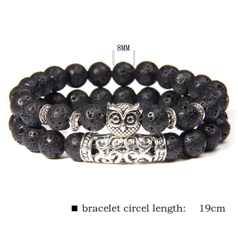 Lava Stone Energy Crystal Bracelet