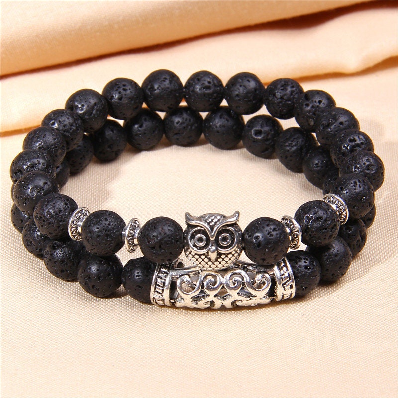 Lava Stone Energy Crystal Bracelet