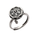 Anxiety Obsidian Adjustable Fidget Ring