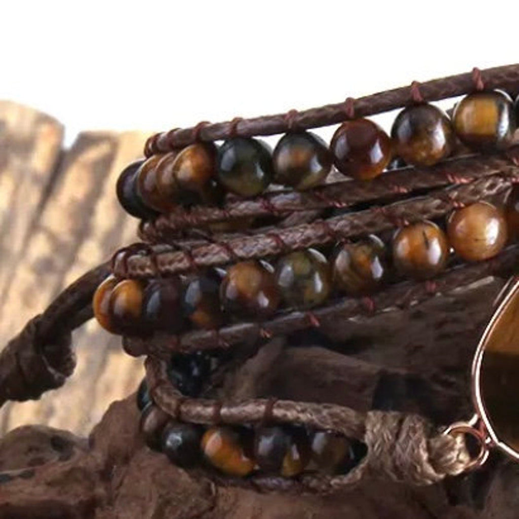 Tiger Eye Inner Peace Healing Boho Bracelet