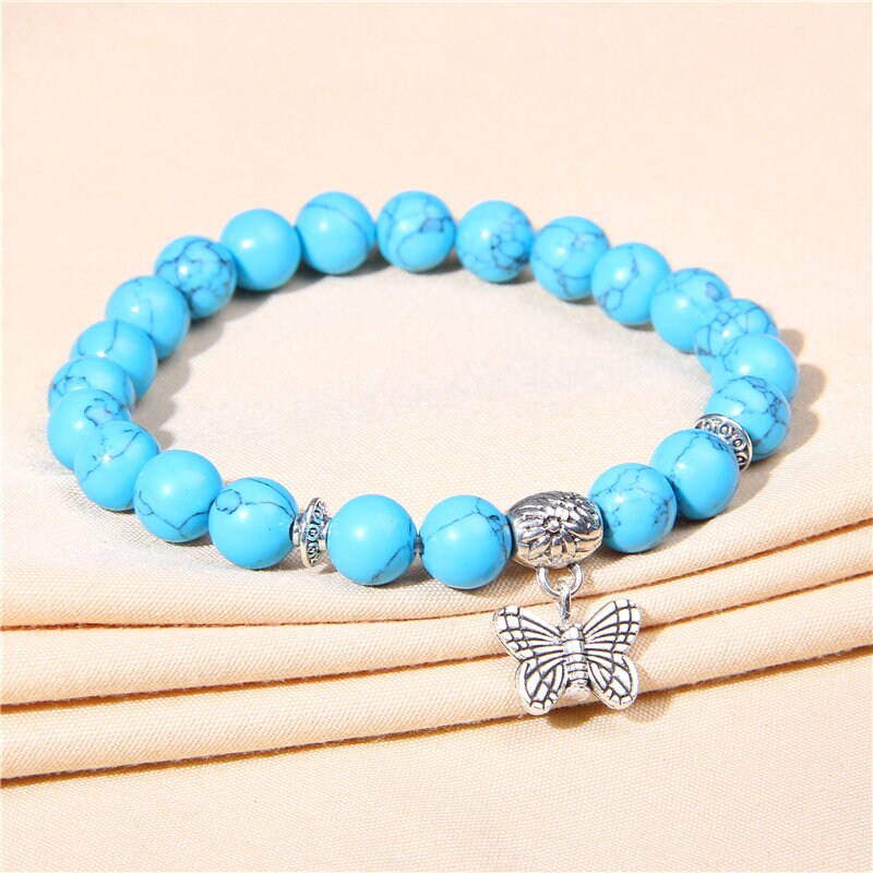 Blue Turquoise Sea Of Wisdom Crystal Bracelet
