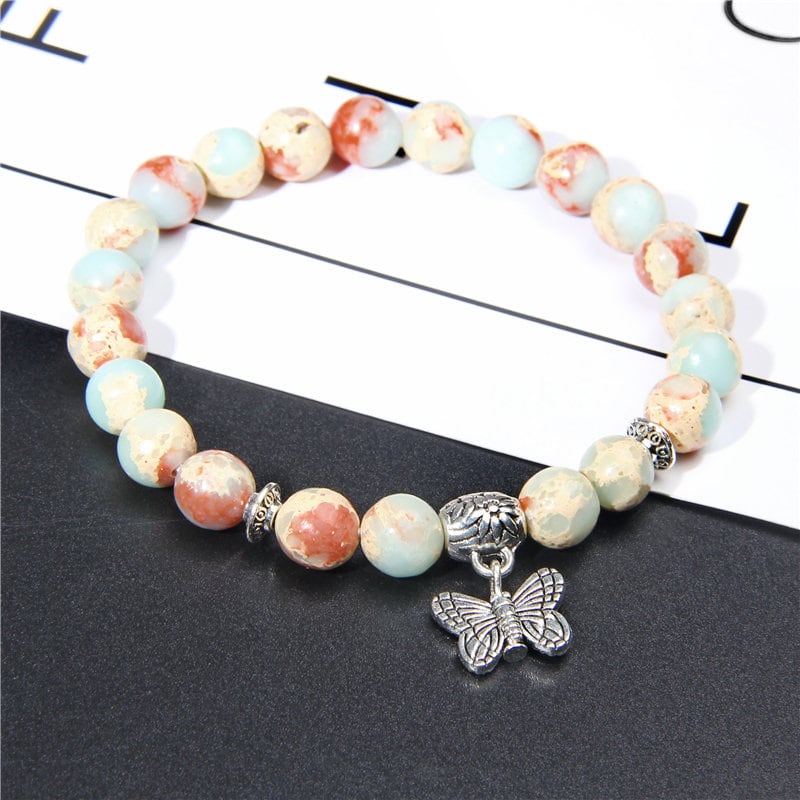 Imperial Orange Jasper Positivity & Destress Bracelet