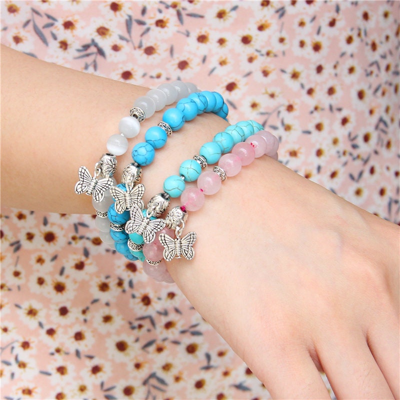 Blue Turquoise Sea Of Wisdom Crystal Bracelet
