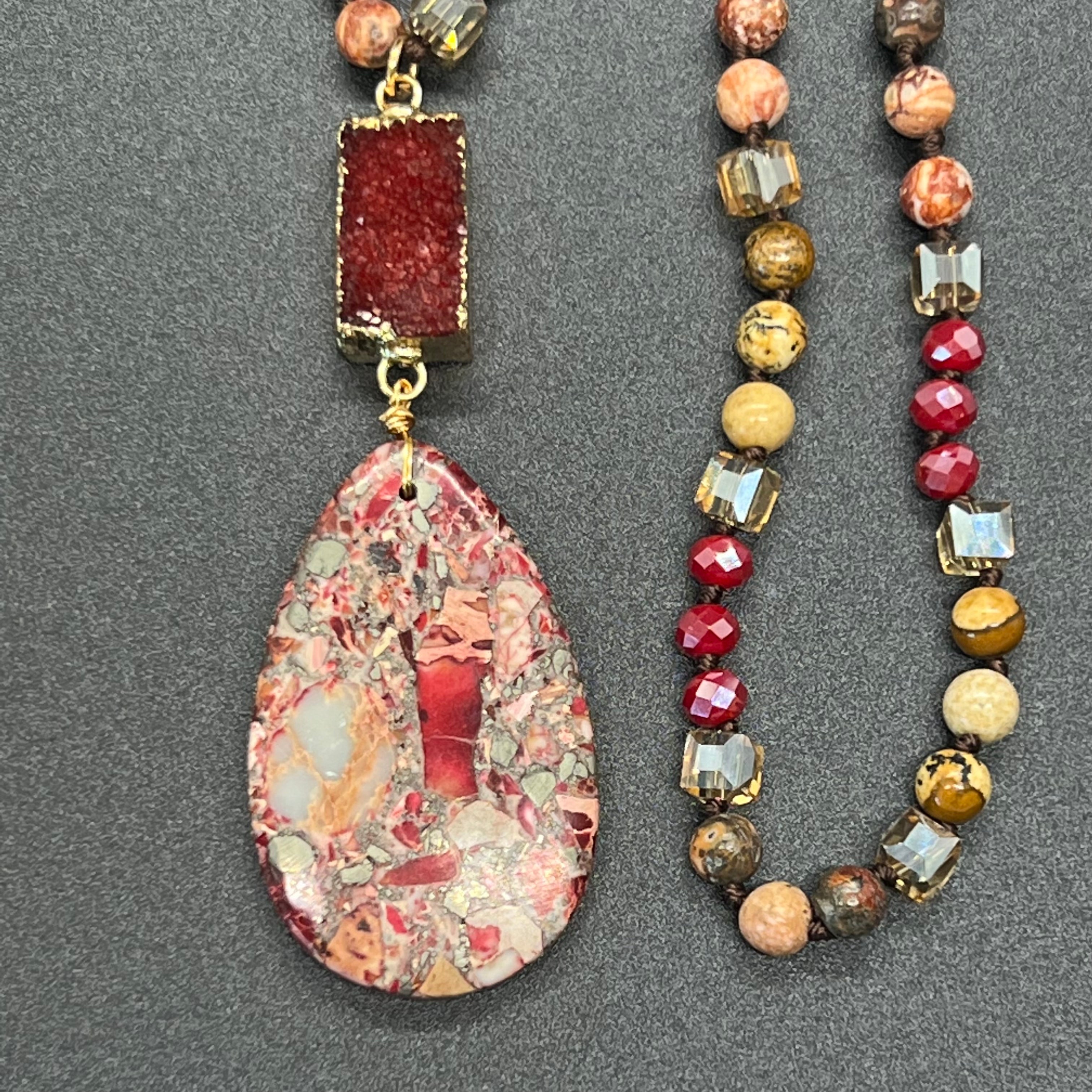 Red Imperial Jasper Passion & Protection Necklace