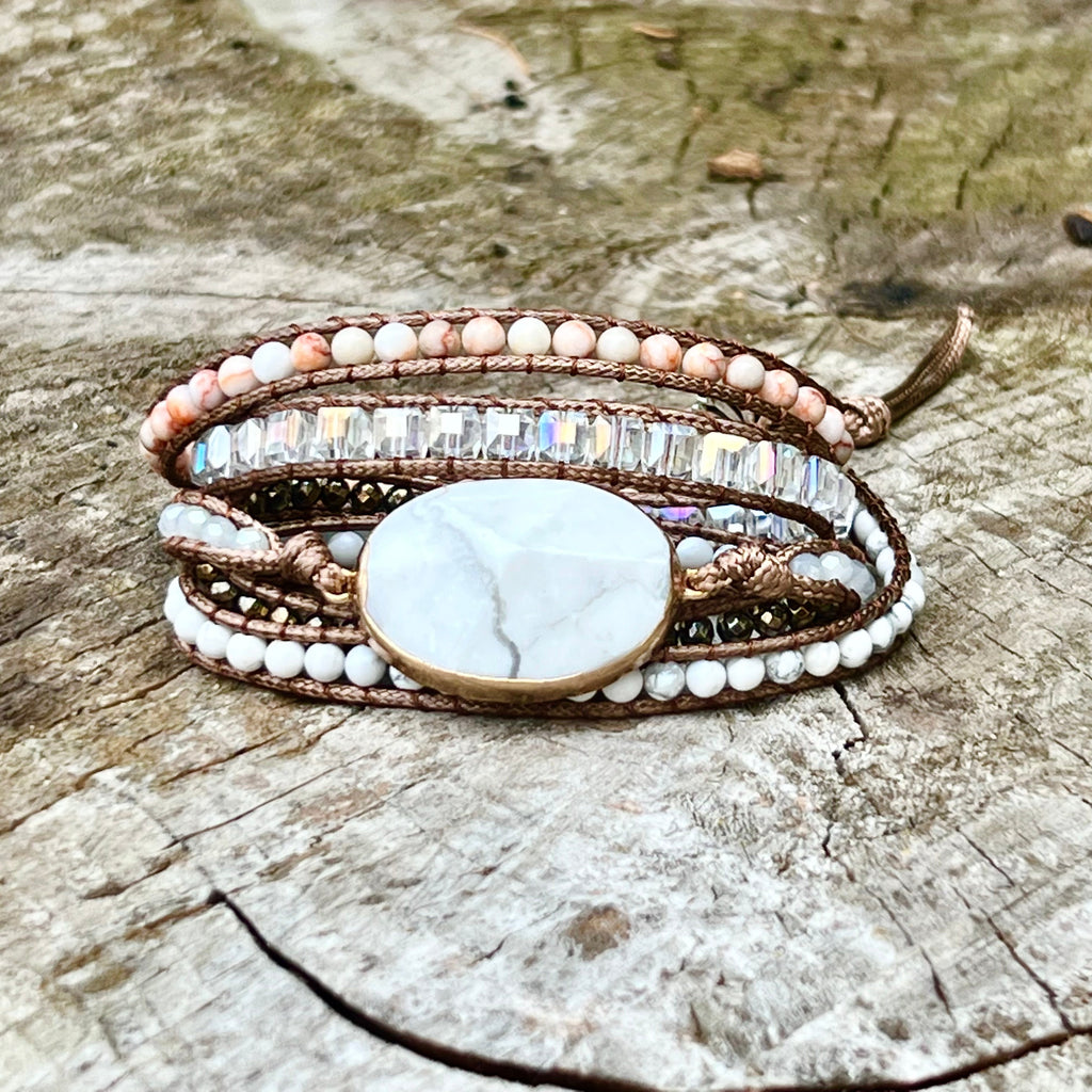 White Turquoise Soothe Your Nerves Bracelet