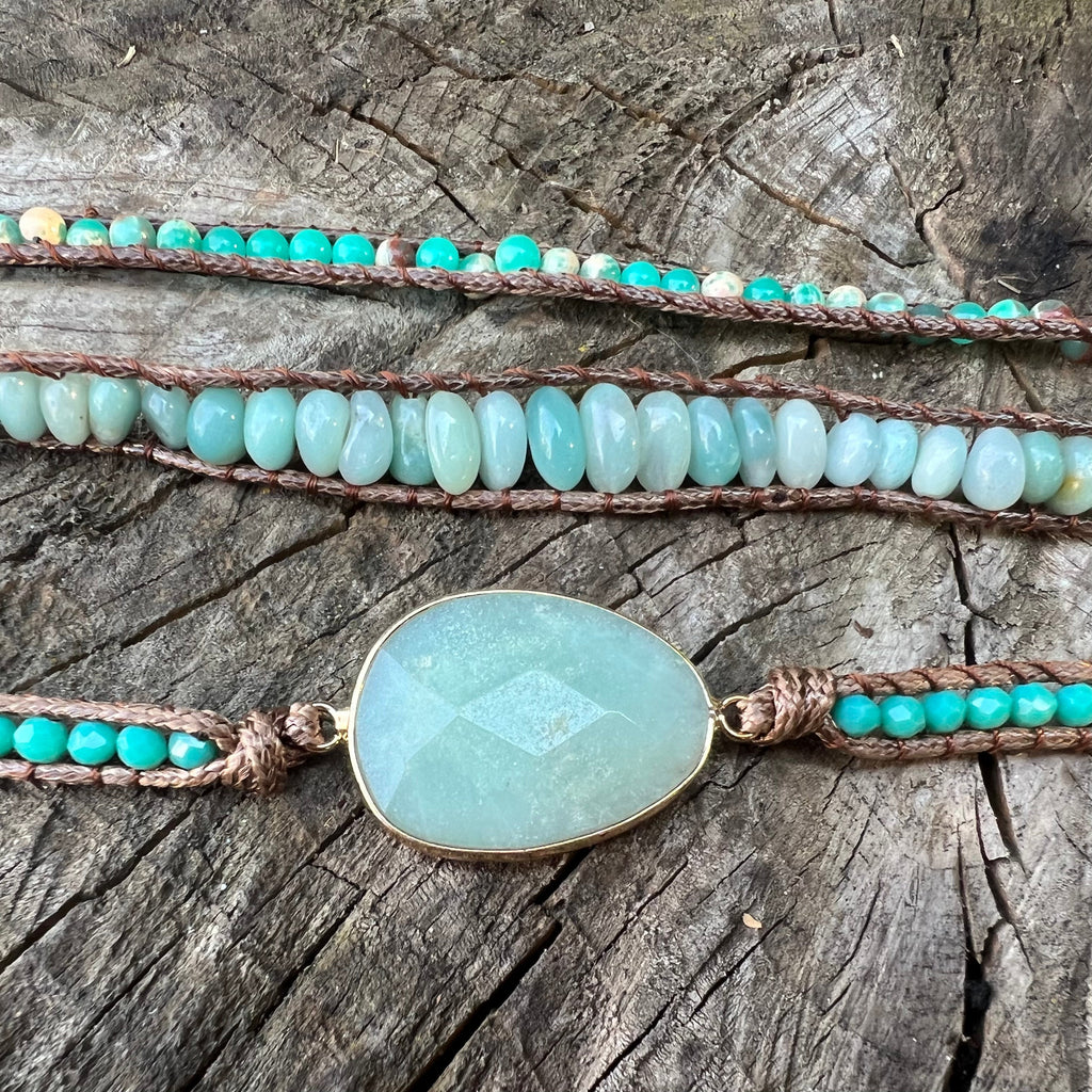 Amazonite Soothing Tension Bracelet