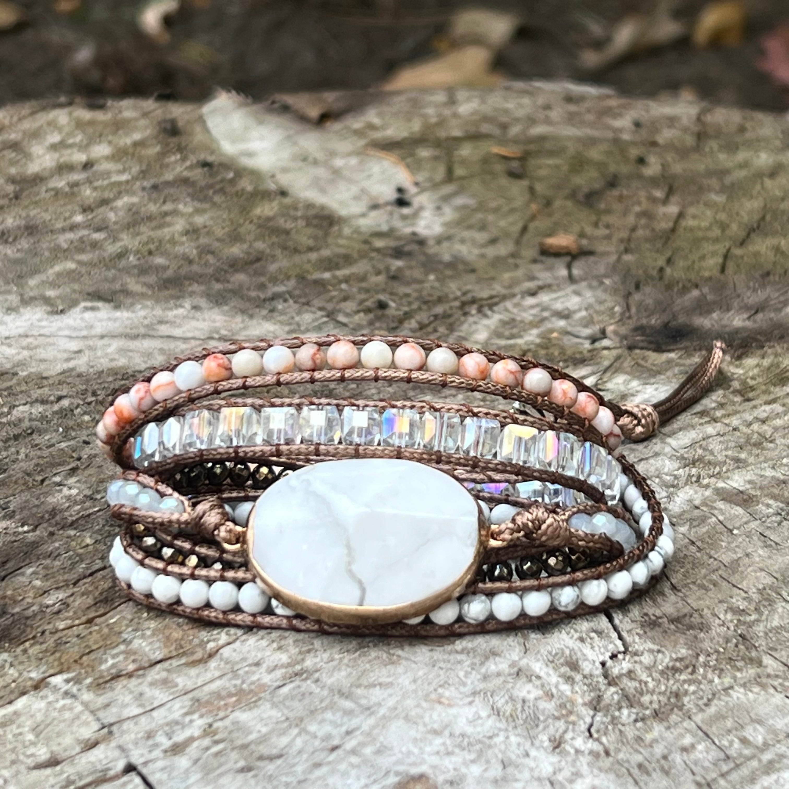 White Turquoise Soothe Your Nerves Bracelet