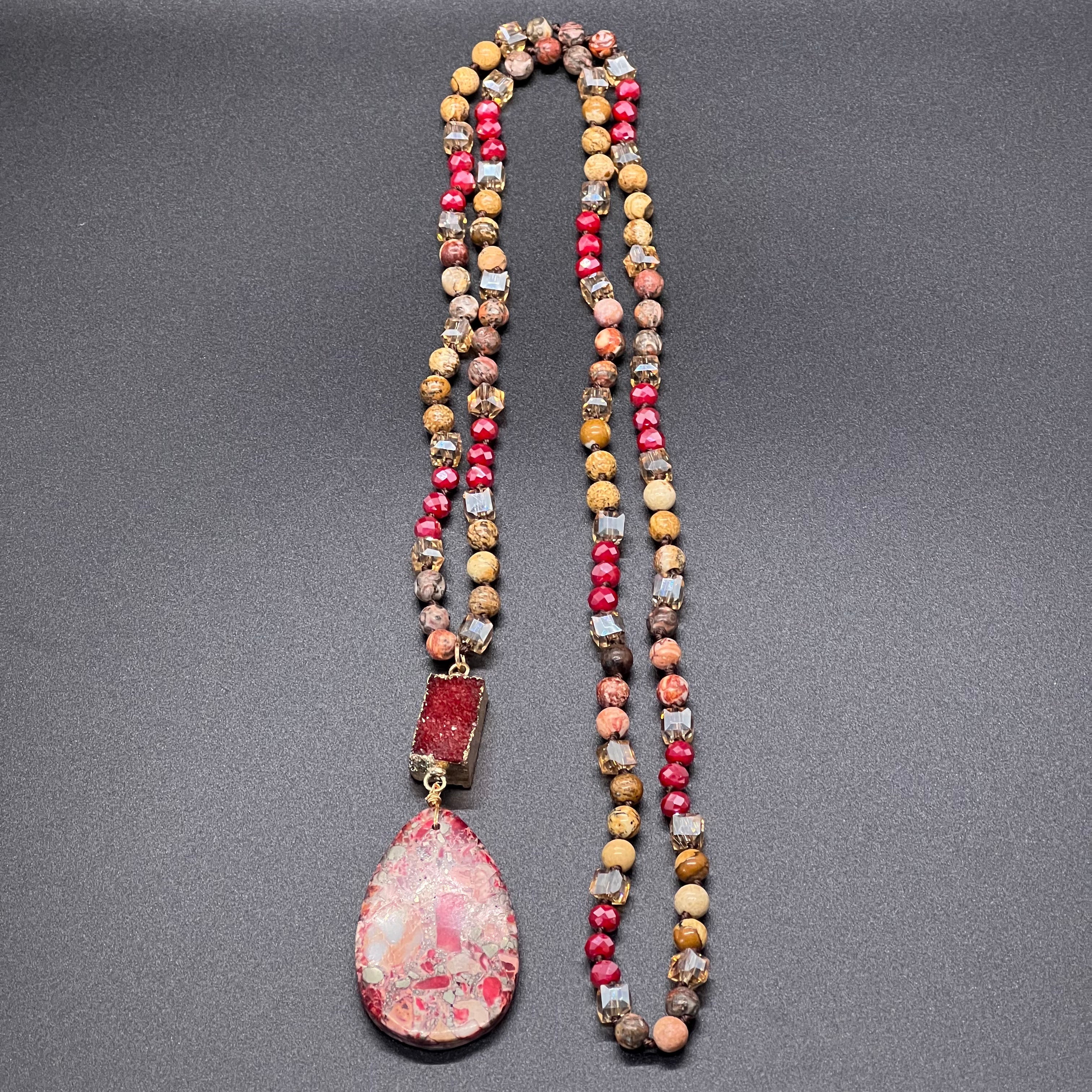 Red Imperial Jasper Passion & Protection Necklace