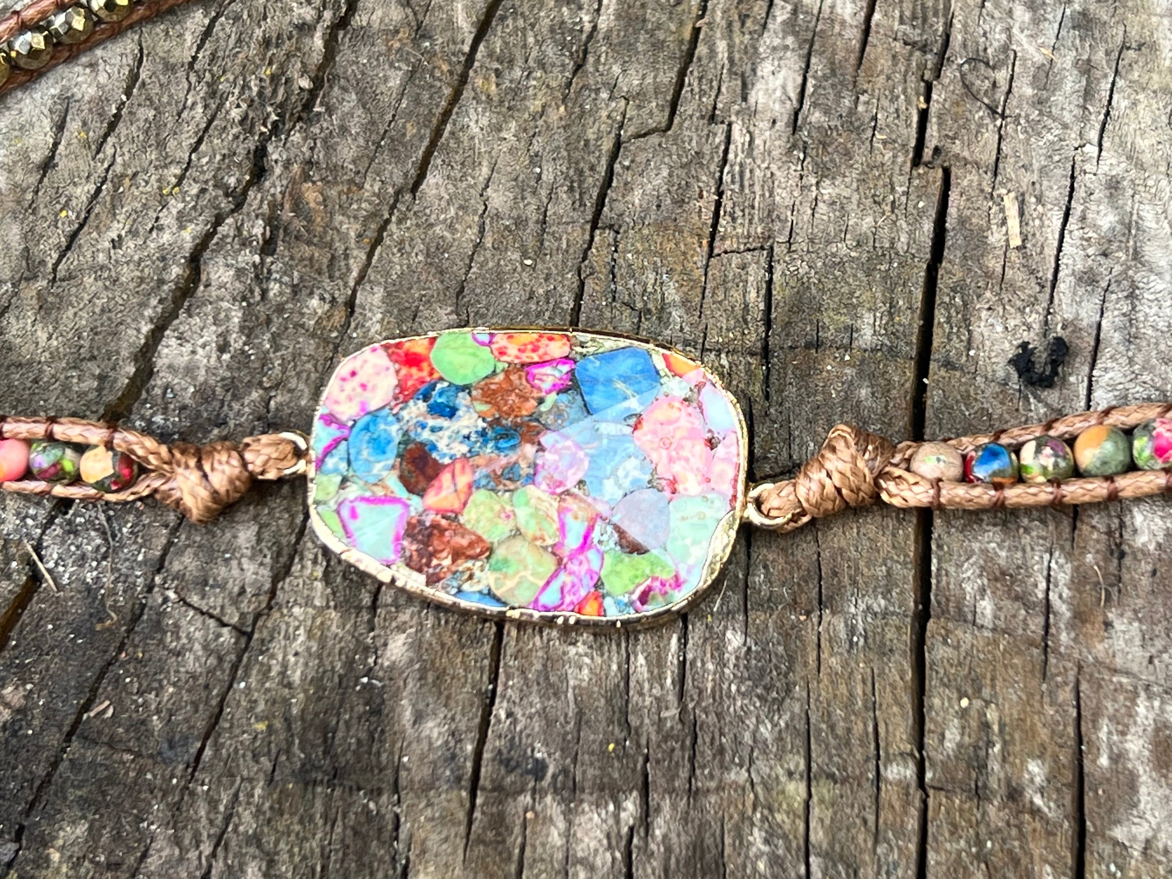 Imperial Jasper Supreme Positivity 5x Wrap Bracelet