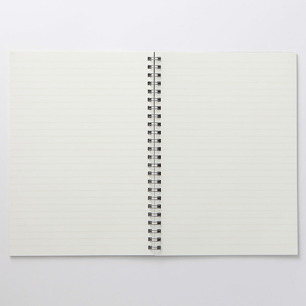 Dark Gray Double Ring Lined Notebook
