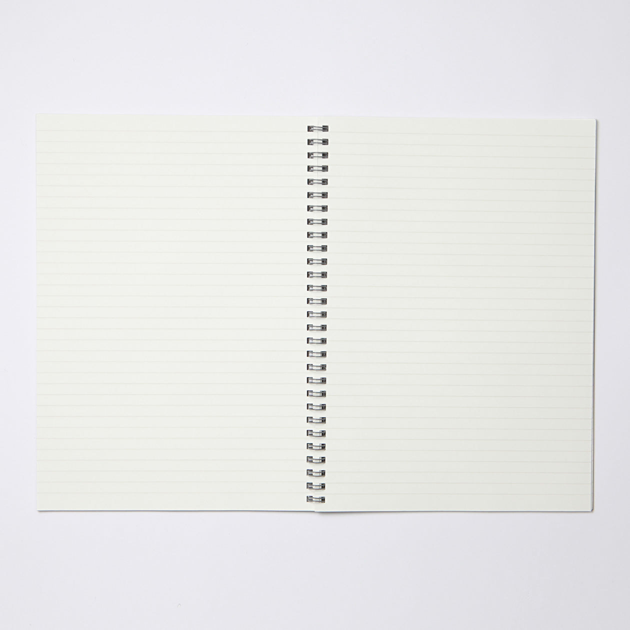 Dark Gray Double Ring Lined Notebook