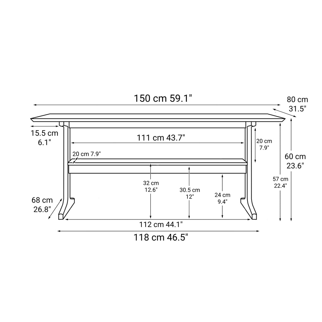 [HD] Living Dining Table 3 - Oak