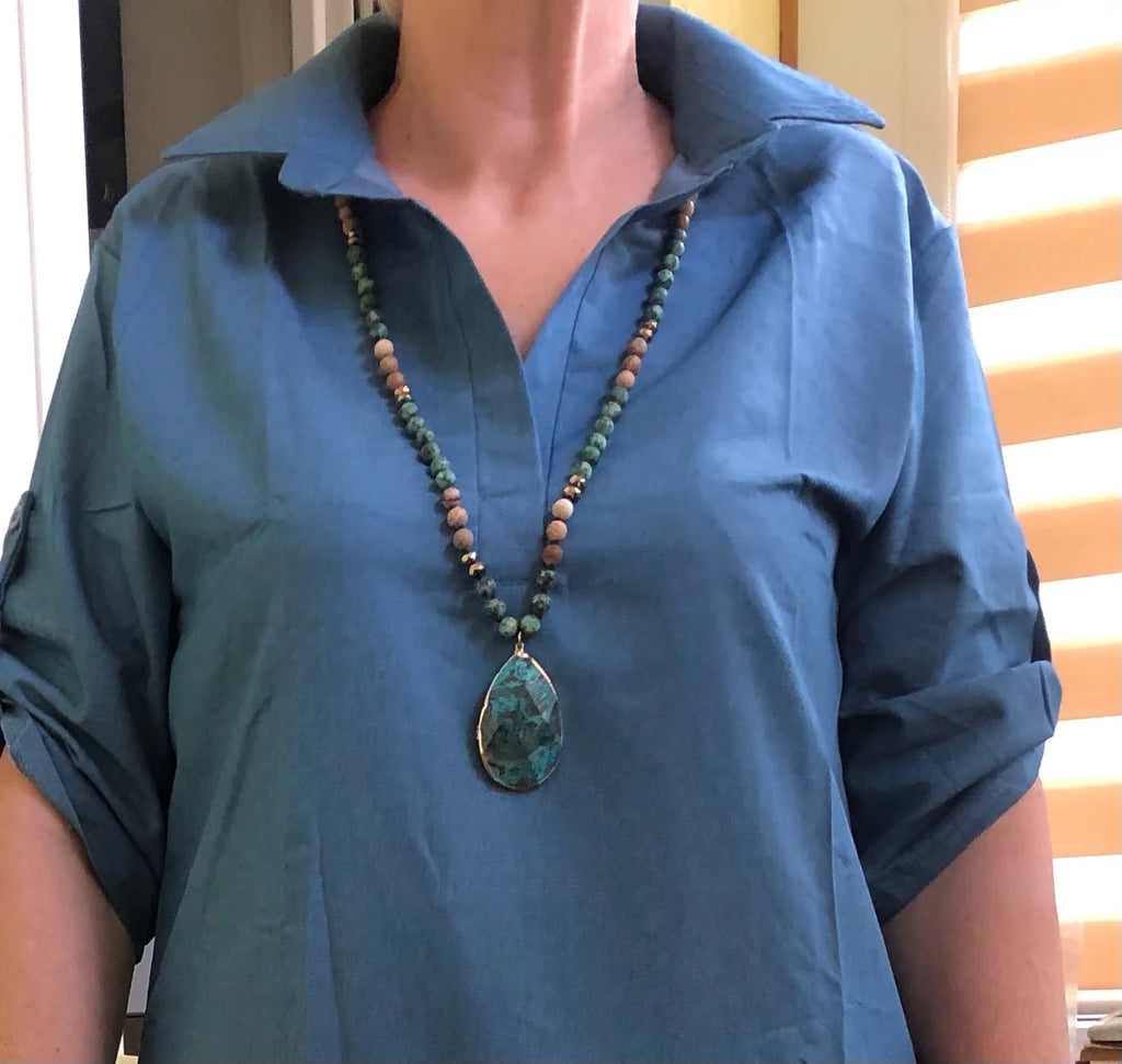 Triple Jasper Vitality & Detox Necklace