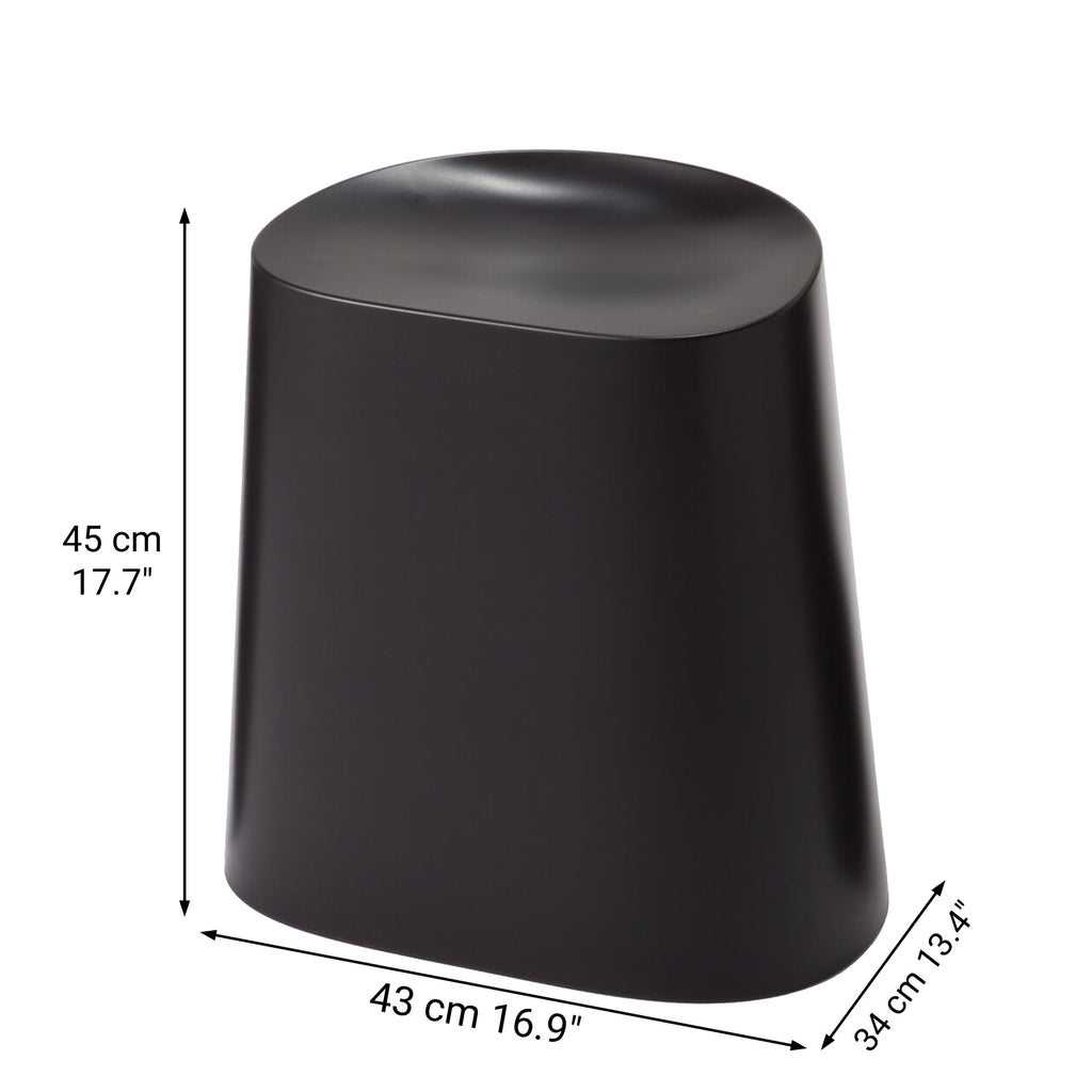 Polypropylene Stackable Stool Dark Gray