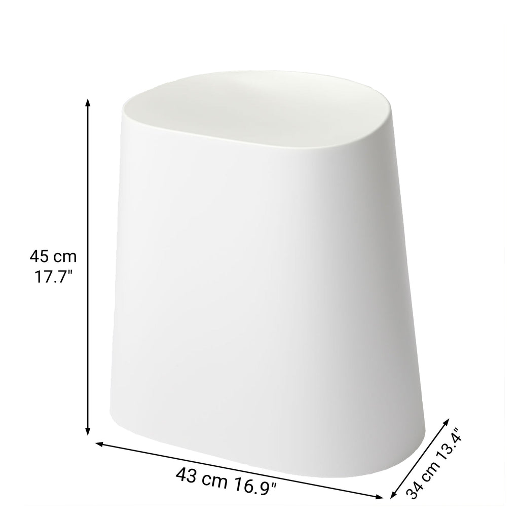 Polypropylene Stackable Stool Light Gray