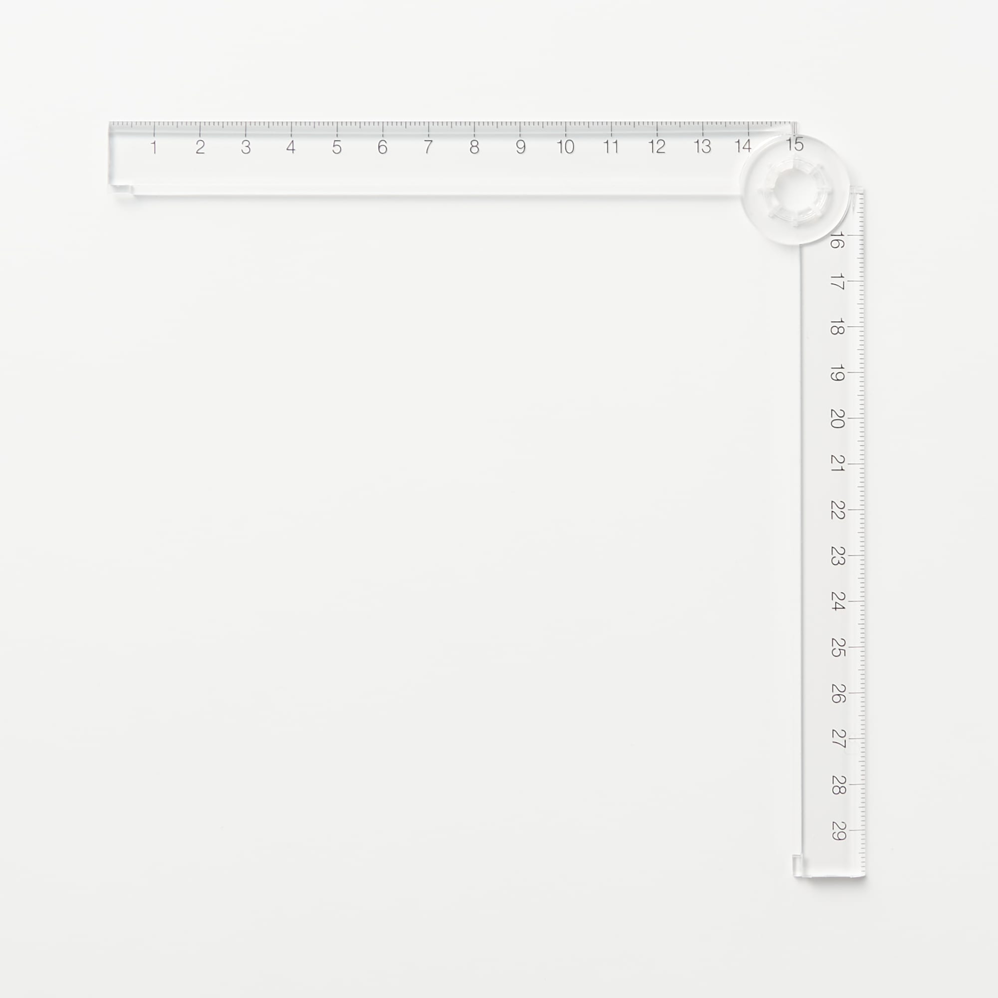 Polycarbonate Double-Sided Ruler