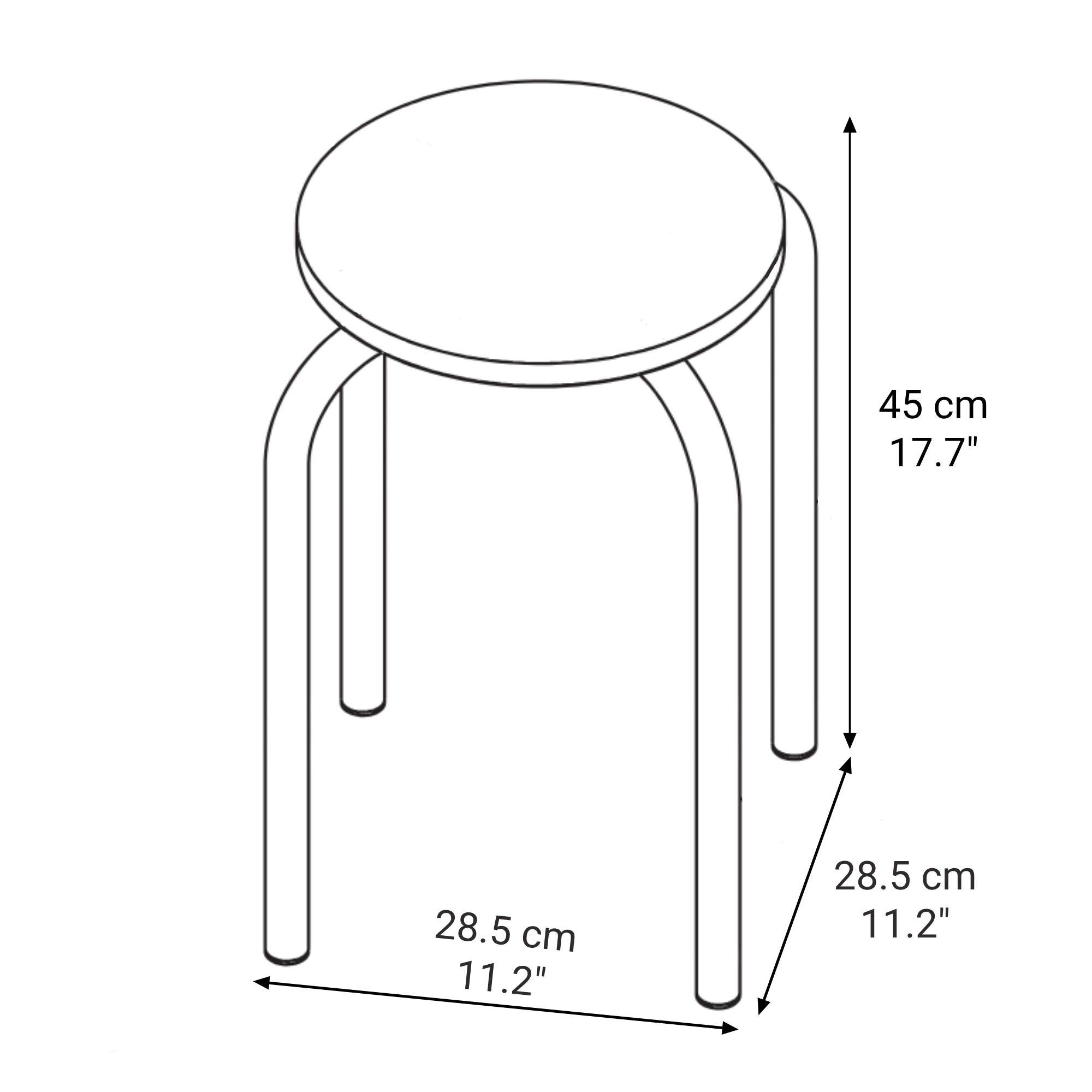 Steel Pipe Stacking Stool