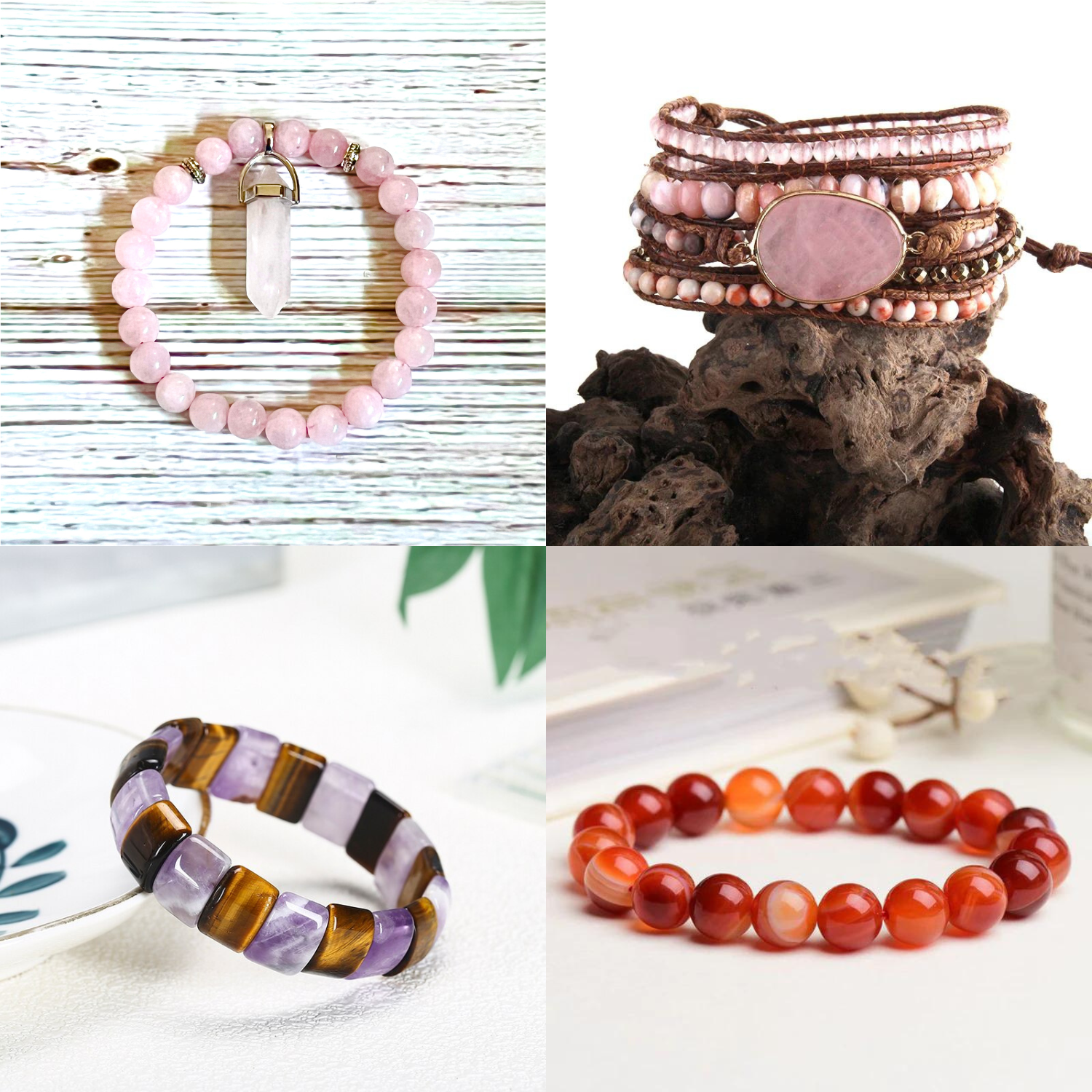 Chakra Healing Program: Monthly Crystal Jewelry & Essential Oils (Heart Chakra)