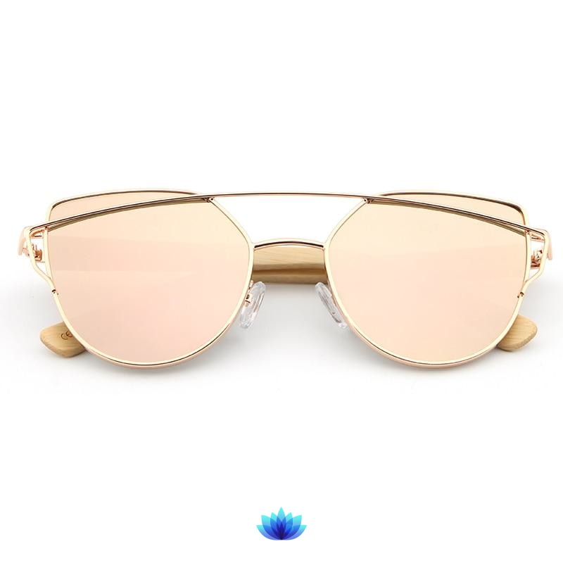 Cat Eye Bamboo Sunglasses