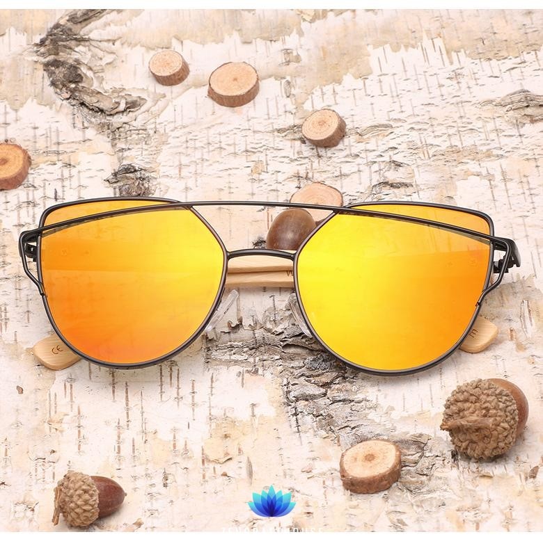 Cat Eye Bamboo Sunglasses