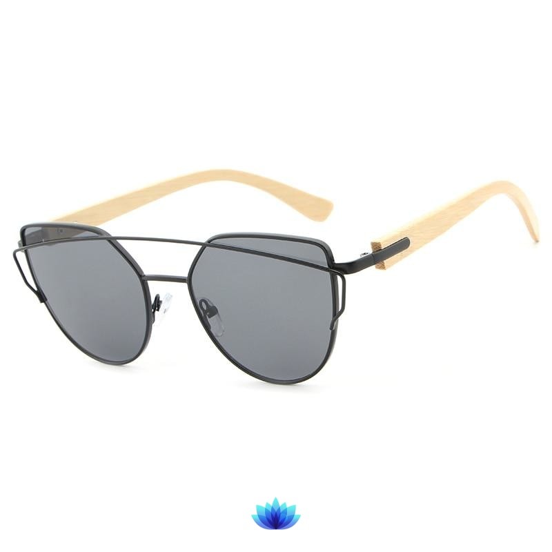 Cat Eye Bamboo Sunglasses