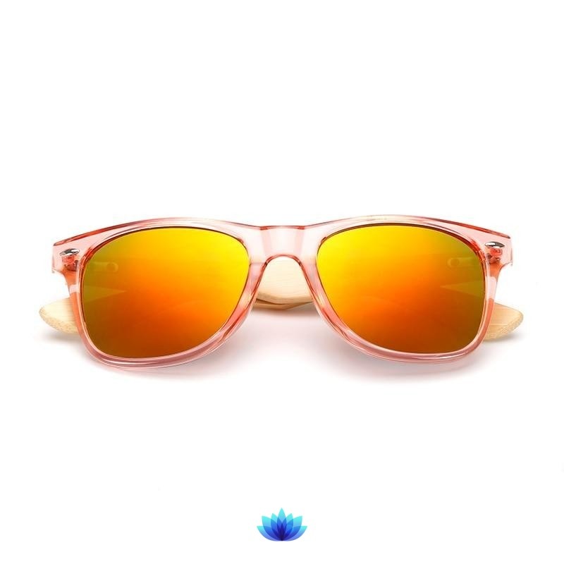 Retro Wood Frame Sunglasses